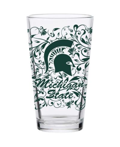 Michigan State Spartans стакан для пива 16 Oz Floral