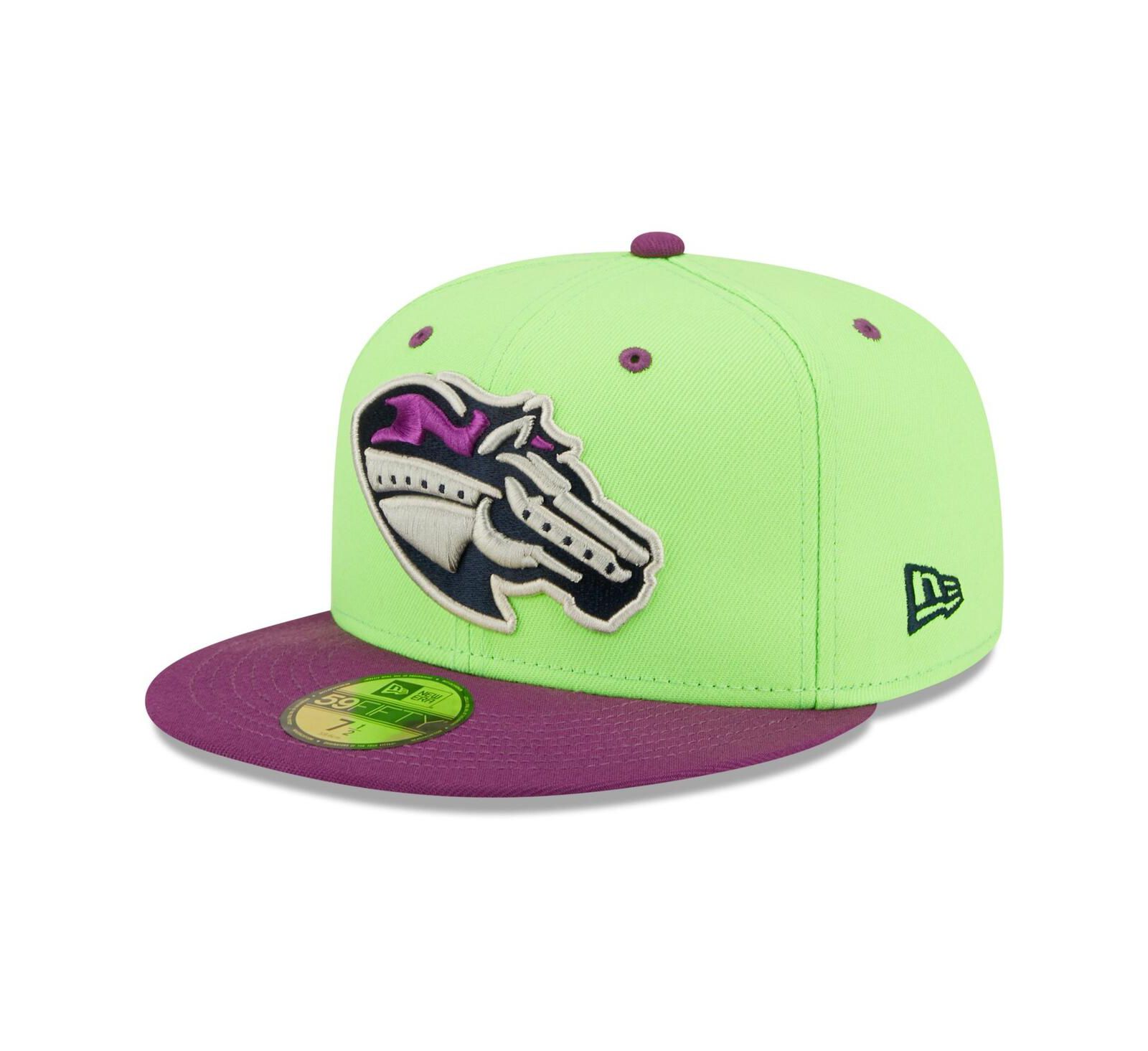 Кепка New Era Men's Caballos de Stockton Copa De La Diversion 59FIFTY, зеленая, фиттед