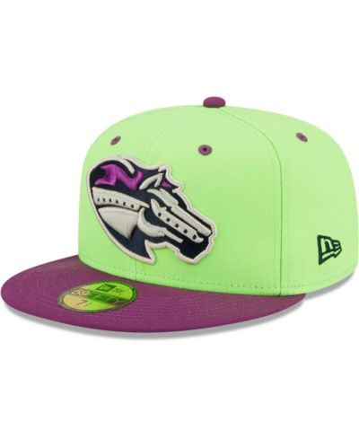 Men's New Era Green, Purple Caballos de Stockton Copa De La Diversion 59FIFTY Fitted Hat