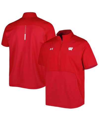 Мужская куртка Under Armour Red Wisconsin Badgers Motivate 2.0 Half-Zip