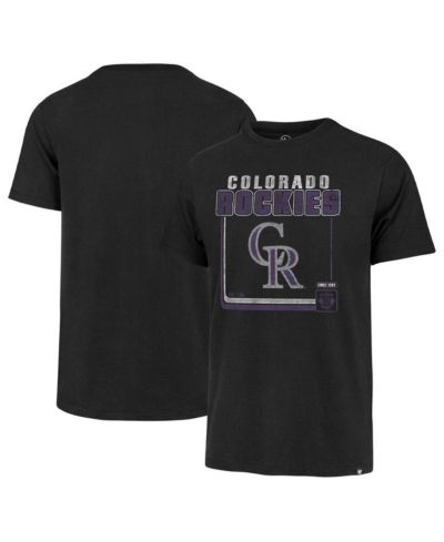 Мужская футболка '47 Brand Black Colorado Rockies Borderline Franklin