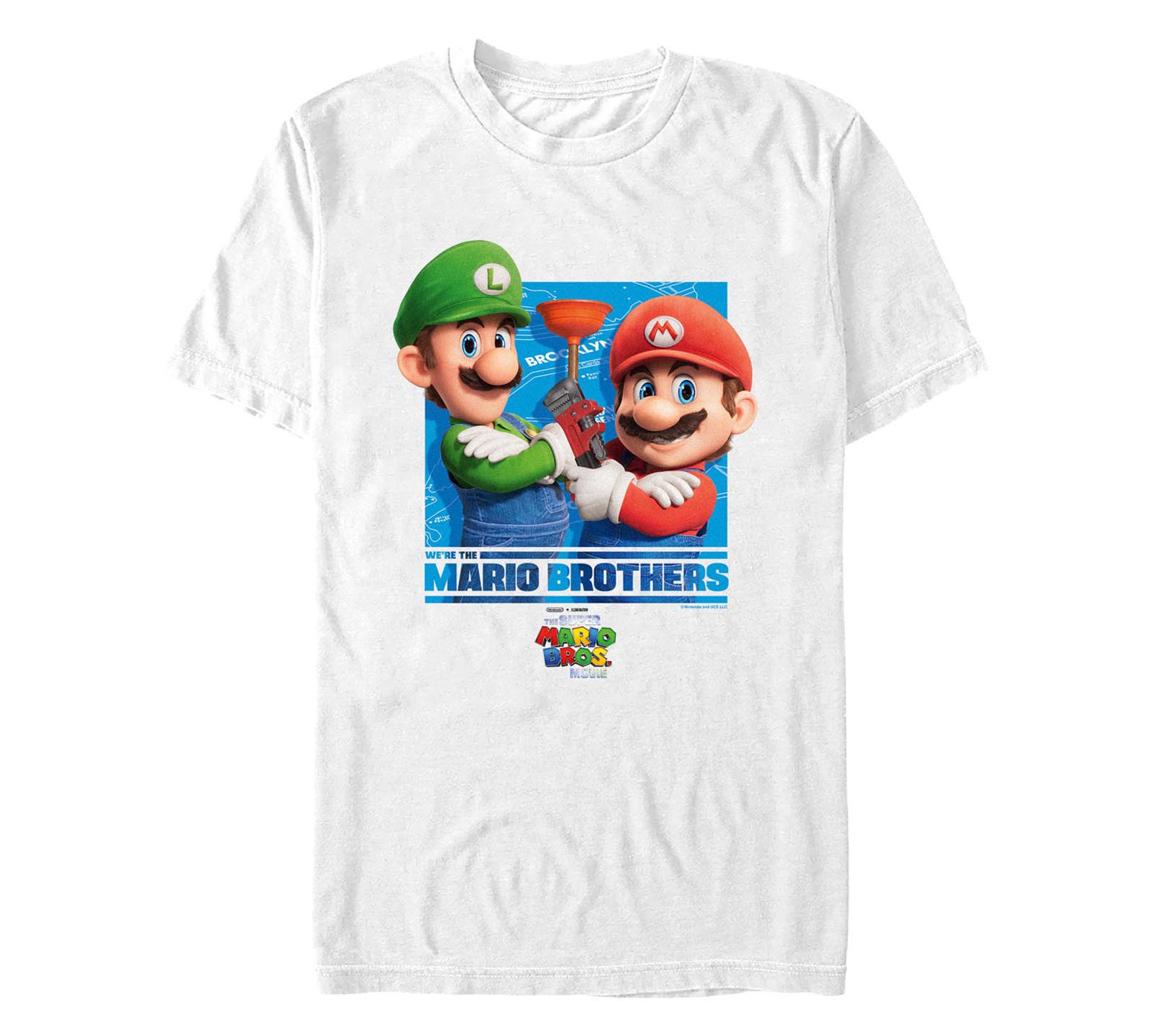 Fifth Sun Men's The Mario Brothers Short Sleeve T-shirt