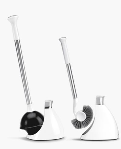 Simplehuman Набор для унитаза: вантуз и щетка с магнитным держателем