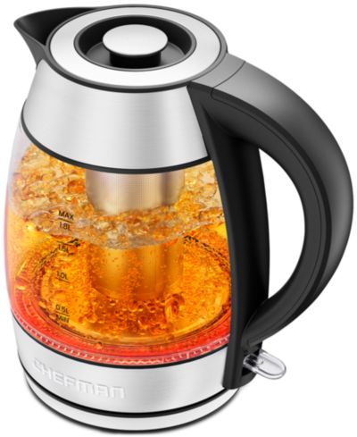 Chefman электрический чайник 1.8L с заварником, сохраняющий тепло
