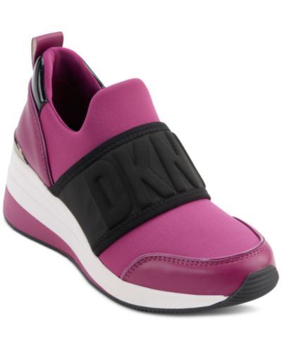DKNY Women's Kamryn Slip-On Logo Wedge Sneakers