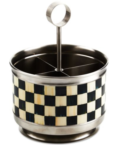 MacKenzie-Childs подставка для столовых приборов Courtly Check Supper Club