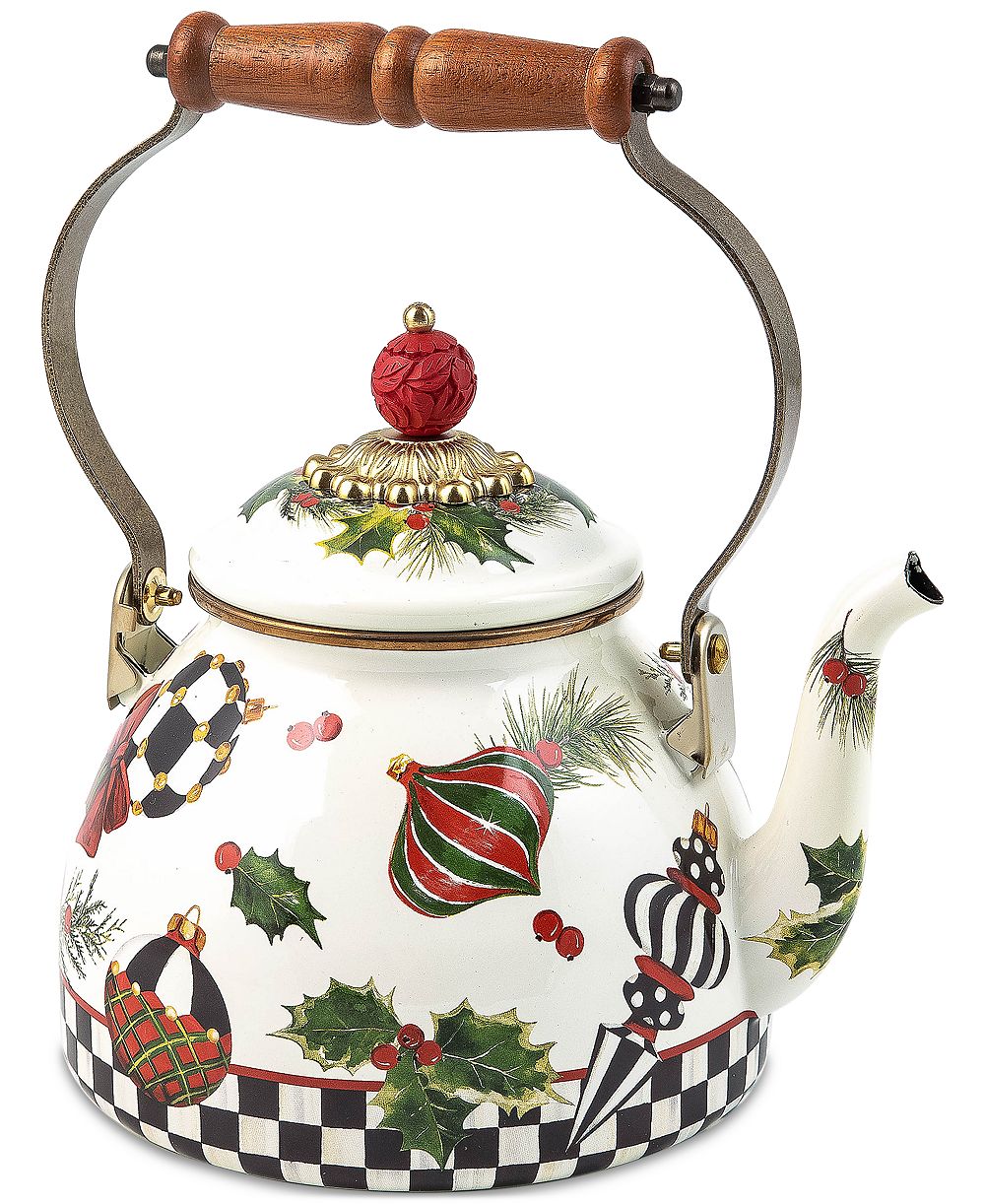 MacKenzie-Childs чайник Deck the Halls, 2-Qt.