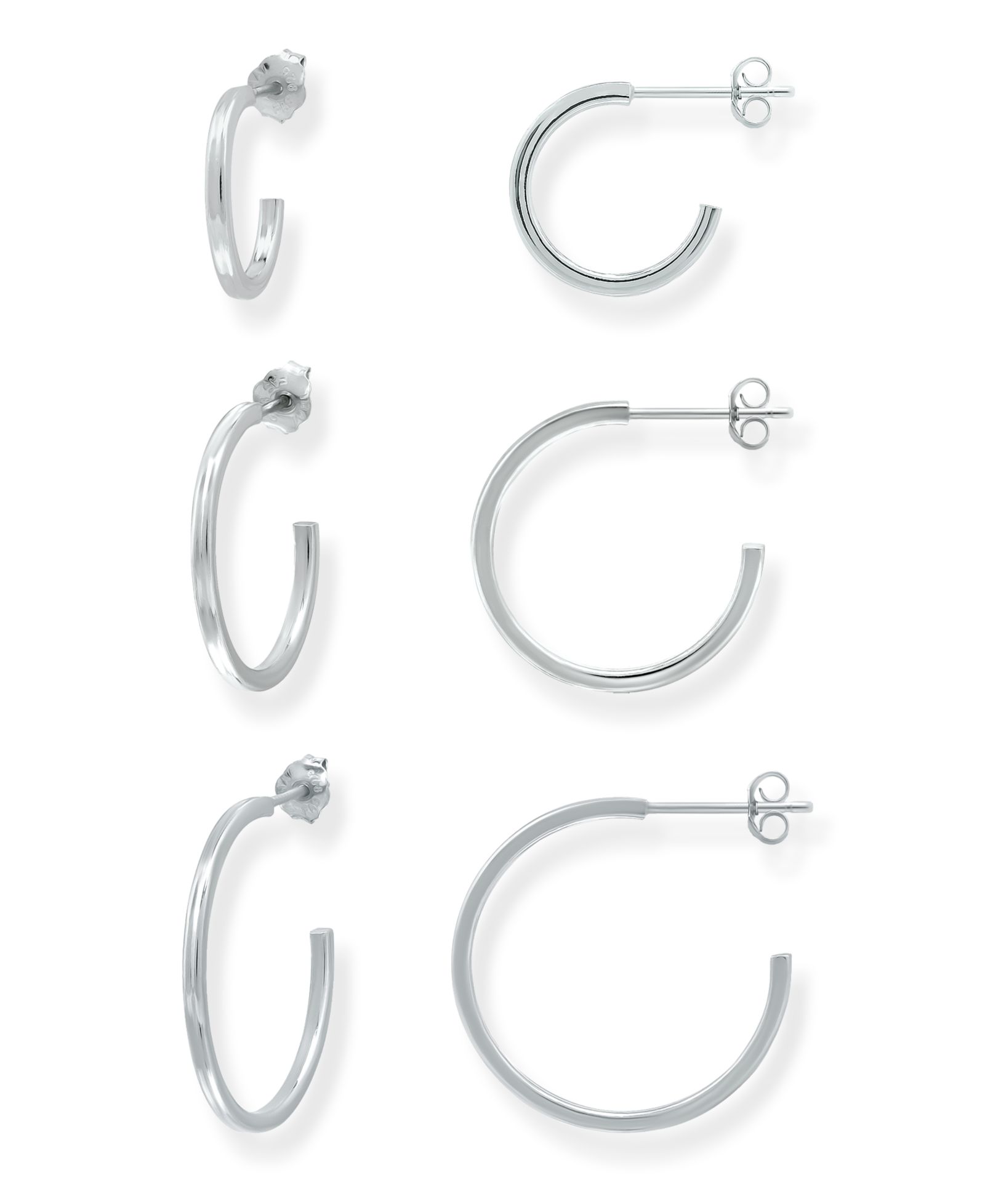 Серьги-кольца Giani Bernini 3-Pc. Set Graduated