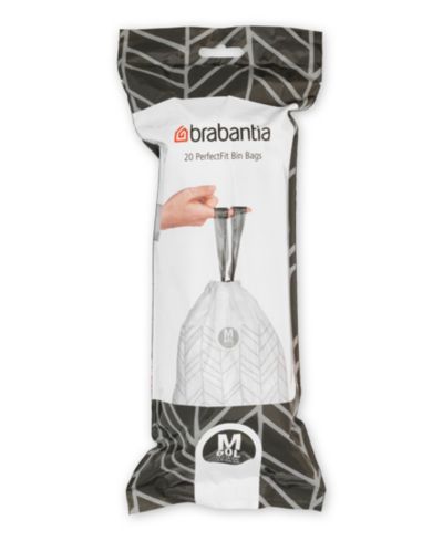 Brabantia Пакеты для мусора PerfectFit, Code M, 16 Gallon, 60 Liter, 120 шт