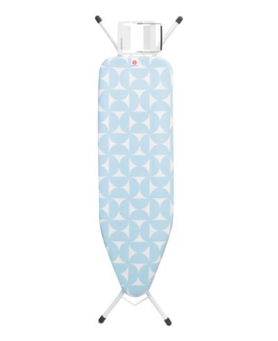 Brabantia гладильная доска B, 49 x 15" 124 x 38 см с подставкой для утюга, белая рама