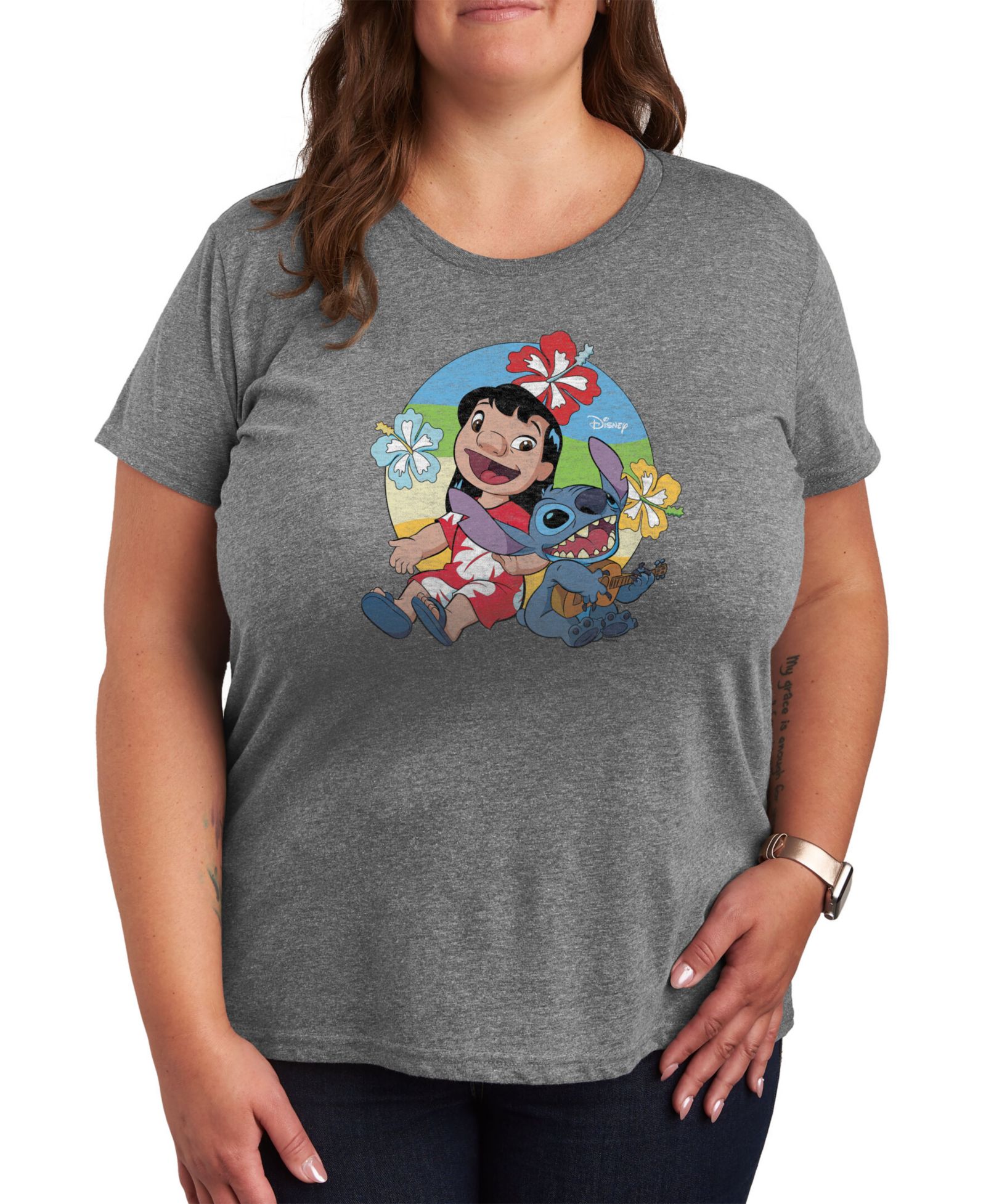 Футболка Hybrid Apparel Plus Size Lilo and Stitch Graphic