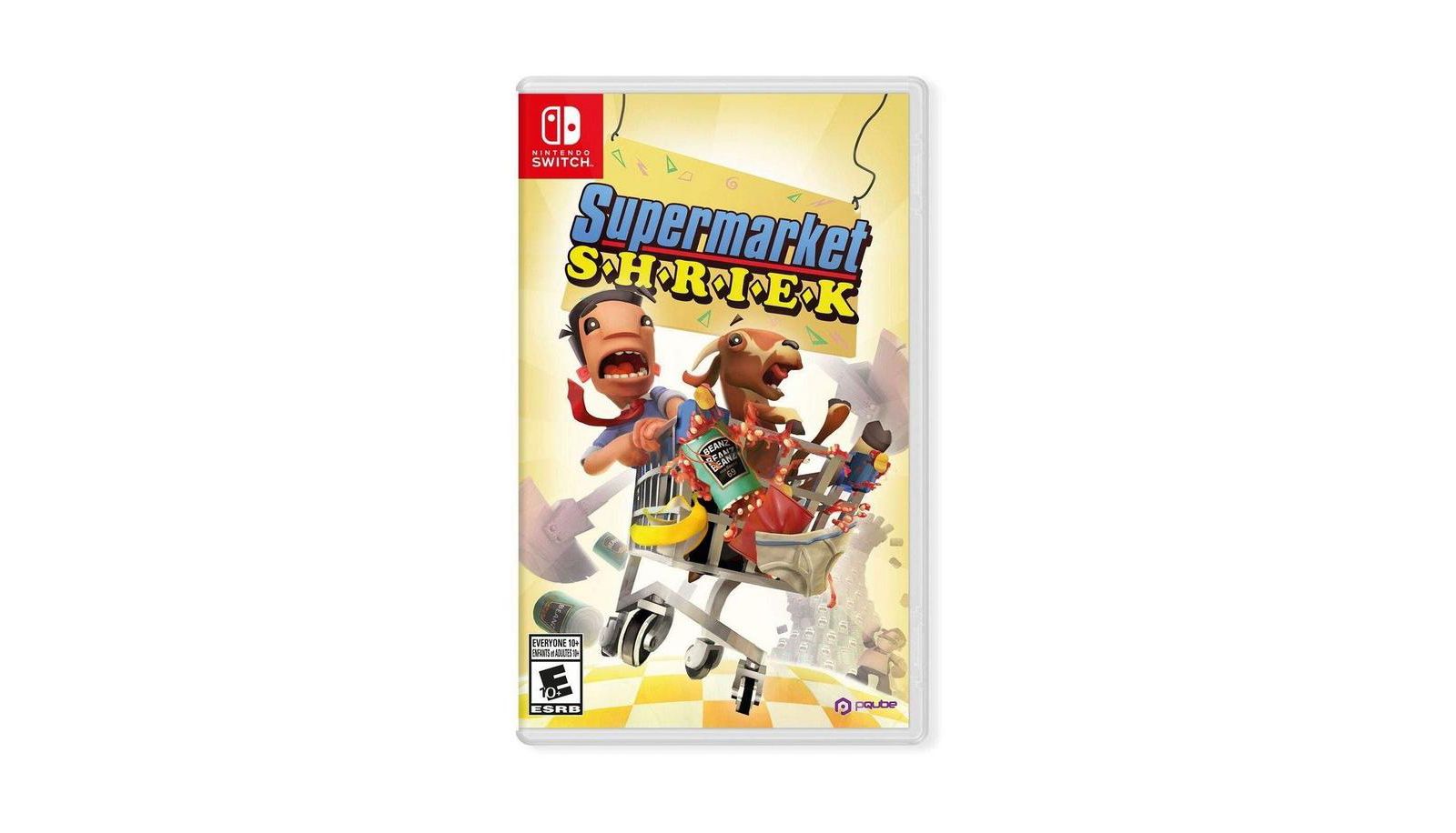 Pqube Supermarket Shriek Kart Racing Couch Co-Op Standard Edition Nintendo Switch