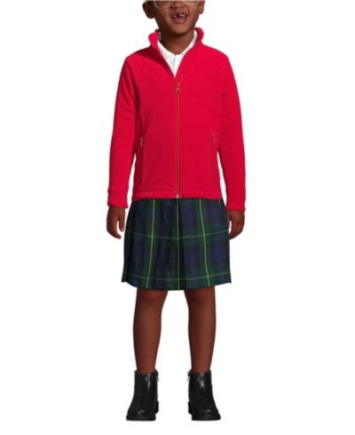 Lands' End School Uniform Kids Full-Zip Mid-Weight Fleece Jacket