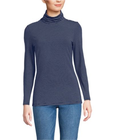 Deep sea navy thin stripe