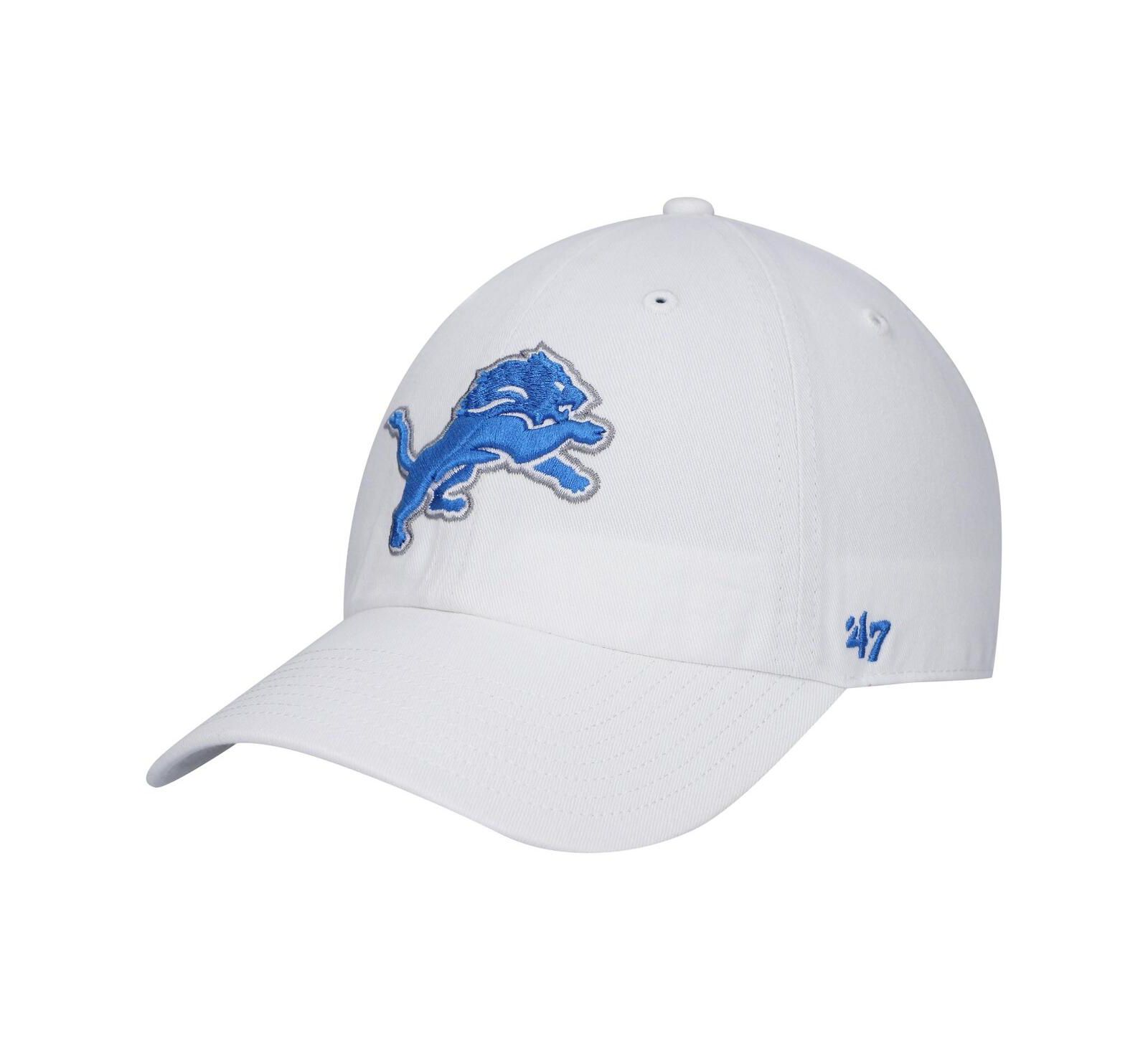 '47 Brand Мужская белая кепка Detroit Lions