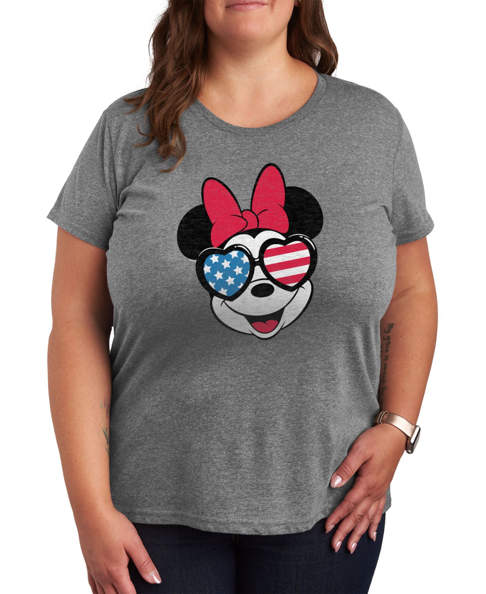 Женская футболка Hybrid Apparel Plus Size Minnie Mouse Graphic