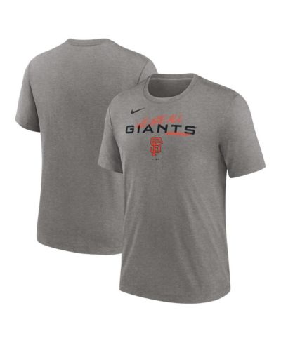 Мужская футболка Nike Heather Charcoal San Francisco Giants We Are All Tri-Blend