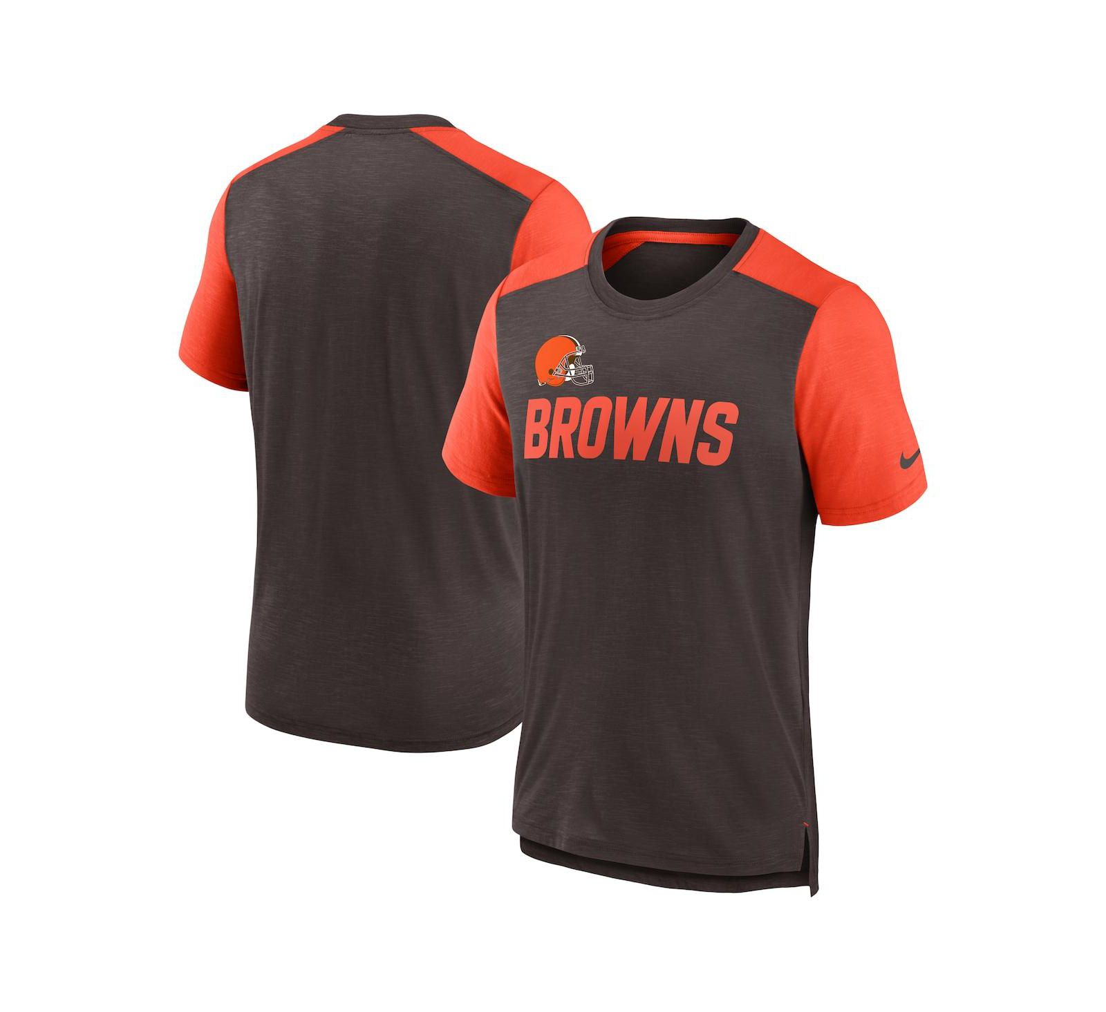 Мужская футболка Nike Cleveland Browns Color Block Team Name