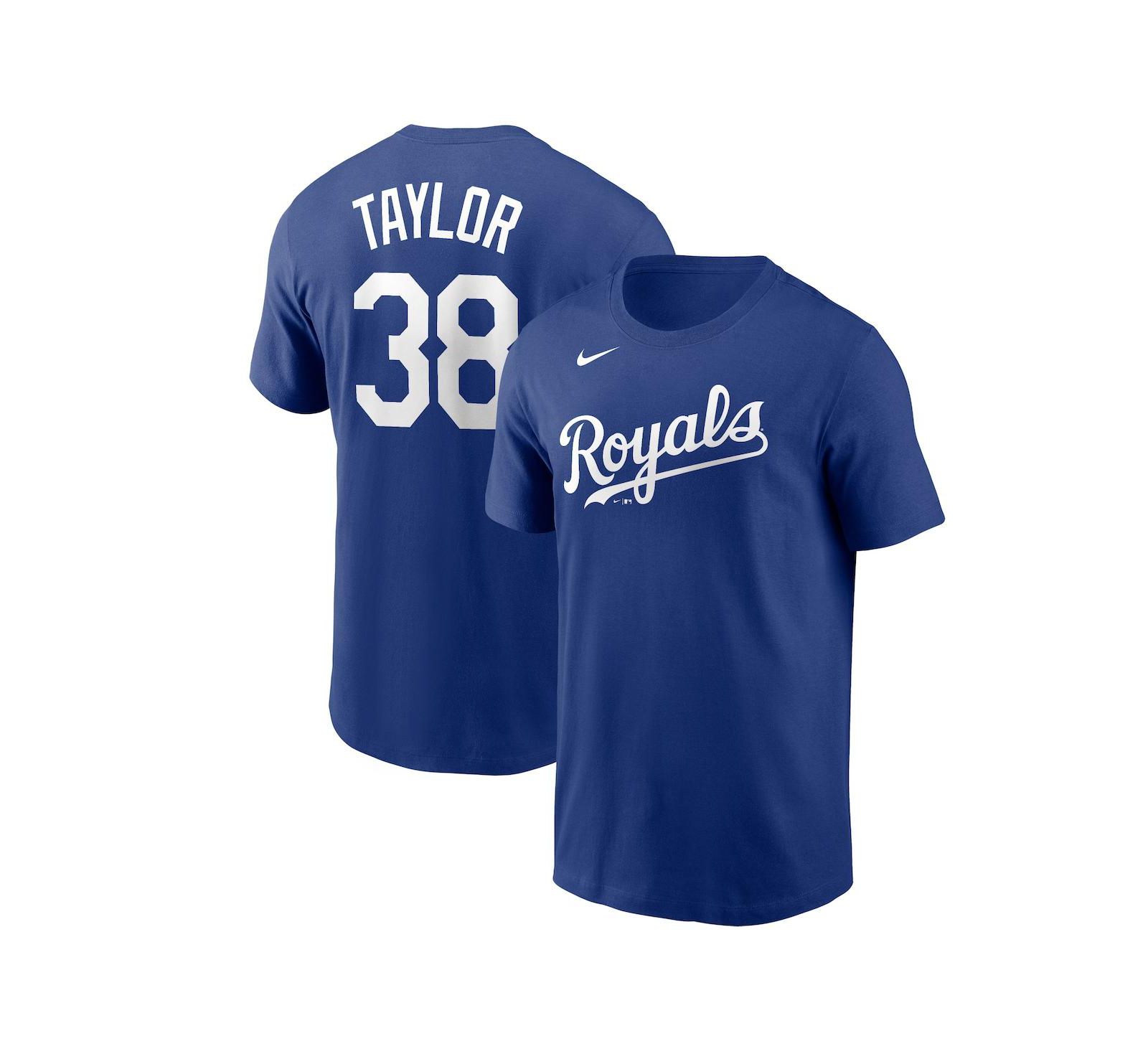 Мужская футболка Nike Josh Taylor Royal Kansas City Royals Name and Number