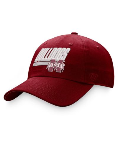 Мужская кепка Top of the World Maroon Mississippi State Bulldogs Slice Adjustable