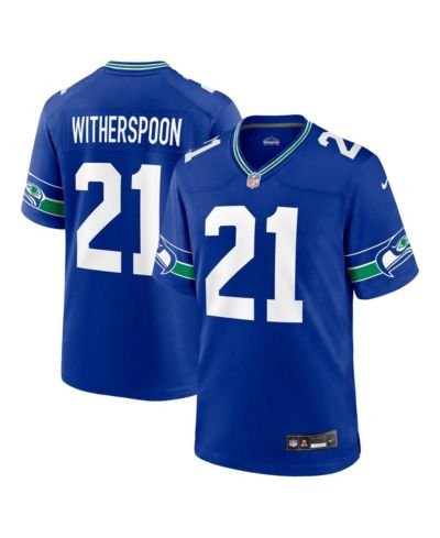 Мужская игровая джерси Nike Devon Witherspoon Seattle Seahawks 2023 NFL Draft First Round Pick