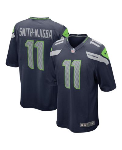 Мужская джерси Nike Jaxon Smith-Njigba College Navy Seattle Seahawks 2023 NFL Draft First Round Pick Game