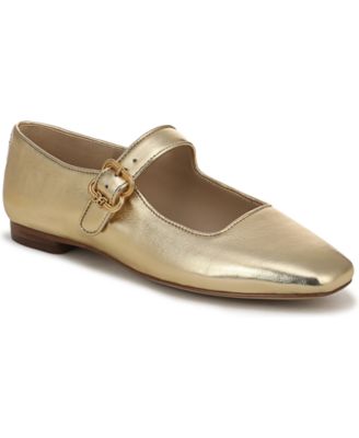 Amber Gold Metallic Leather