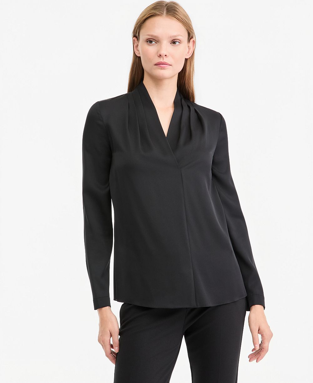 Kobi Halperin Women's Nellie Long-Sleeve V-Neck Silk-Blend Blouse