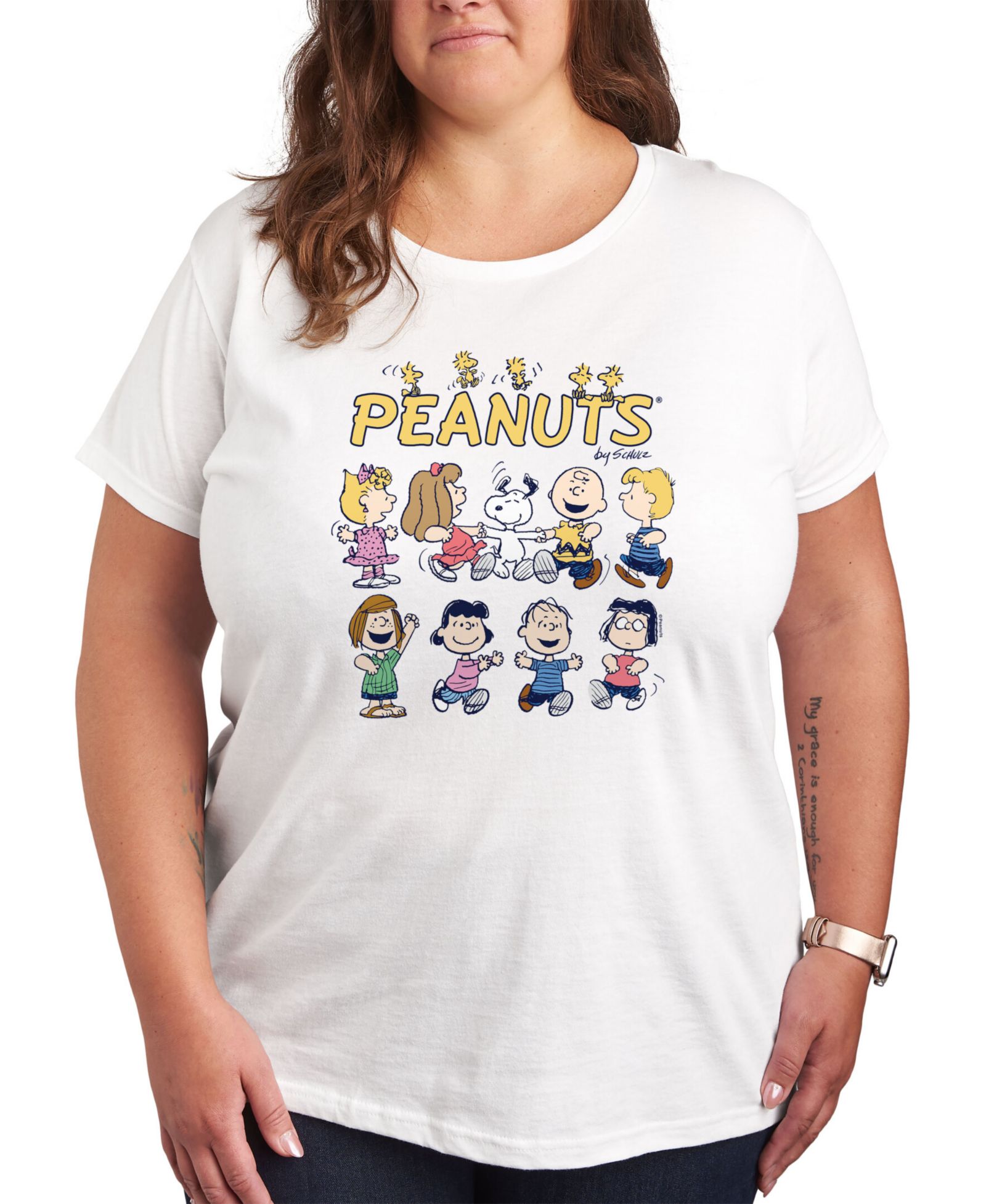 Мужская футболка Hybrid Apparel Plus Size Peanuts Graphic