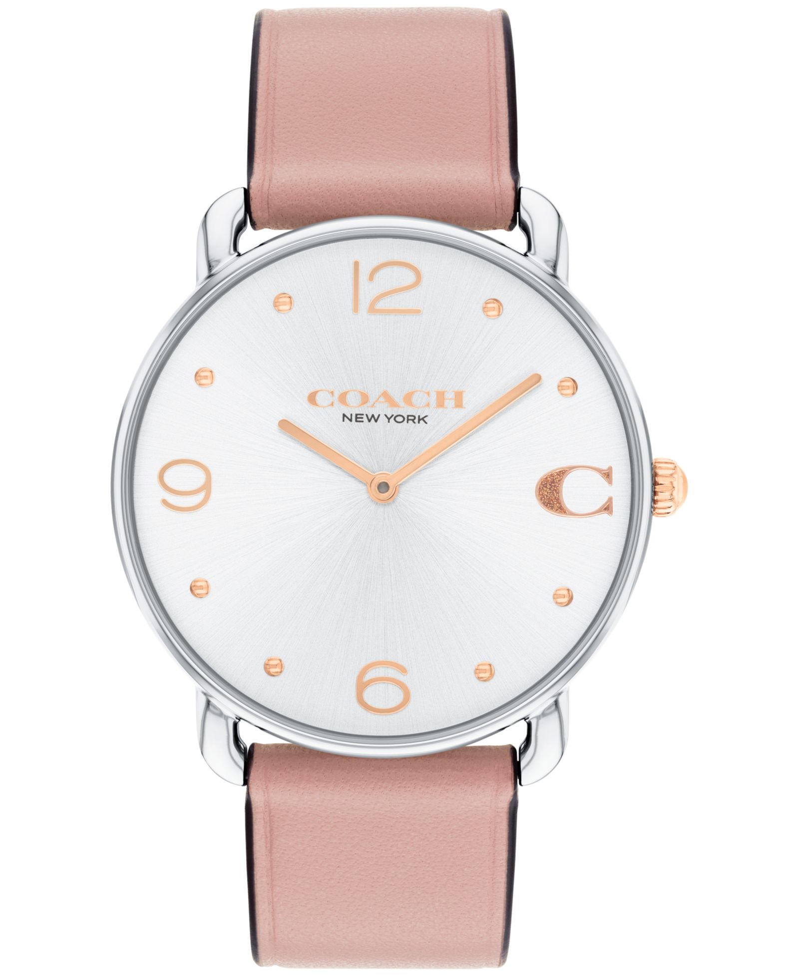 COACH Women's Elliot Blush Leather Strap Watch, 36mm