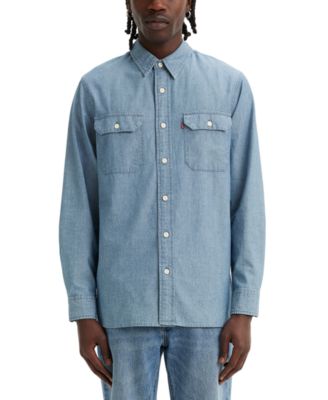 Levi's® Men's Worker Relaxed-Fit Button-Down Chambray Shirt