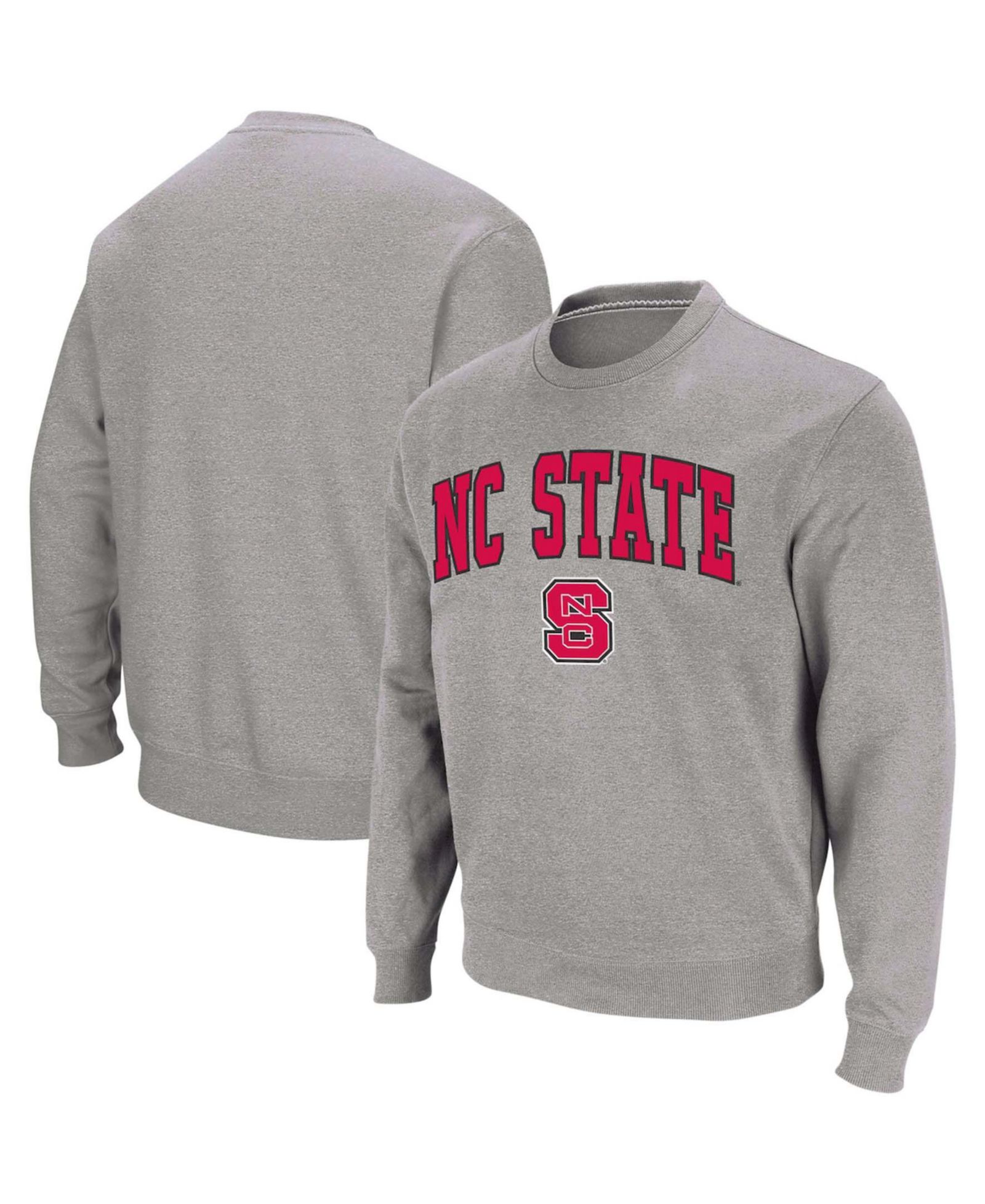 Мужское свитшот Colosseum NC State Wolfpack с логотипом, круглый вырез