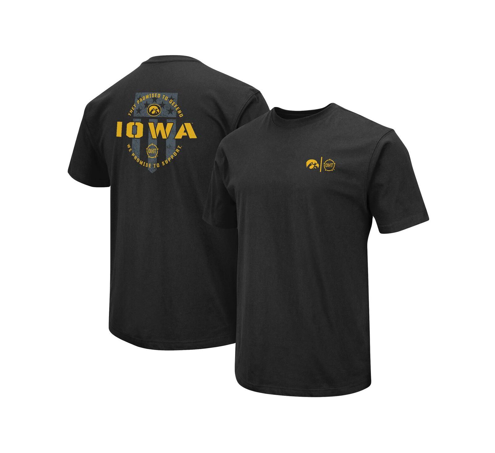 Men's Colosseum Black Iowa Hawkeyes OHT Military-Inspired Appreciation T-shirt
