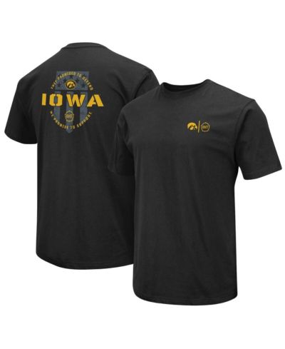 Men's Colosseum Black Iowa Hawkeyes OHT Military-Inspired Appreciation T-shirt