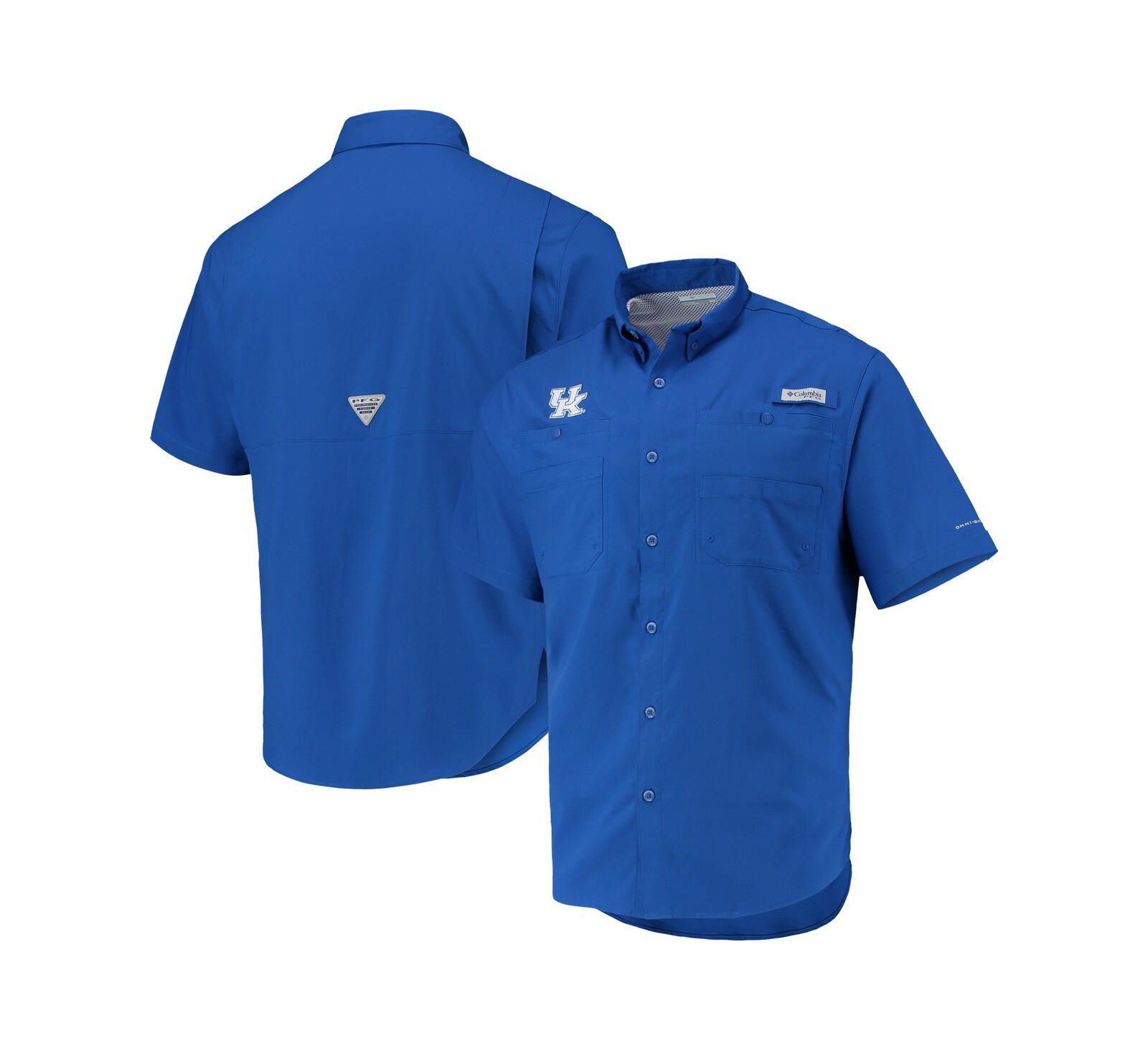 Мужская рубашка Columbia Royal Kentucky Wildcats Tamiami Omni-Shade Button-Down