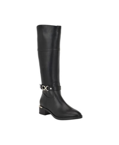 Calvin Klein Women's Daphny Tall Block Heel Boots