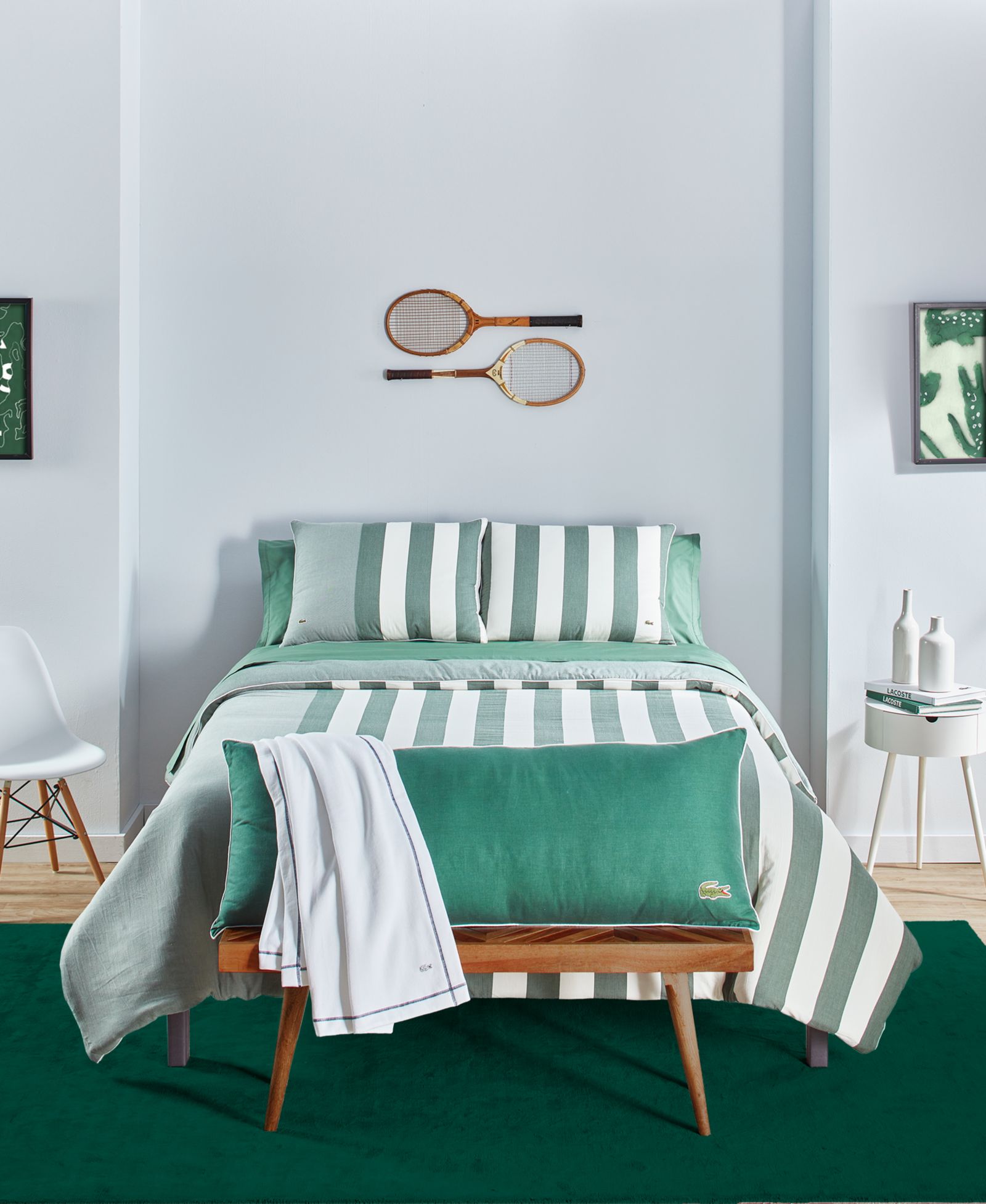 Lacoste Home Kenwyn 3 Piece Cabana Comforter Set, Full/Queen