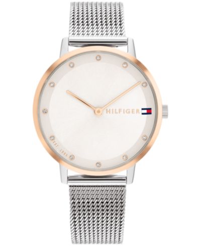 Tommy Hilfiger Женские часы Silver-Tone Stainless Steel 34mm