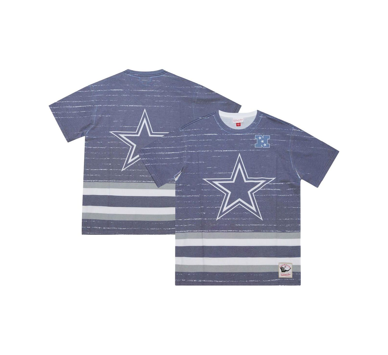 Men's Mitchell & Ness Navy Dallas Cowboys Jumbotron 3.0 T-shirt