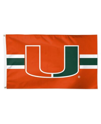 Wincraft Флаг Miami Hurricanes 3' x 5' Horizontal Stripe Deluxe Single-Sided