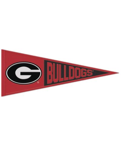 Флаг Wincraft Georgia Bulldogs 13" x 32" Wool Primary Logo Pennant