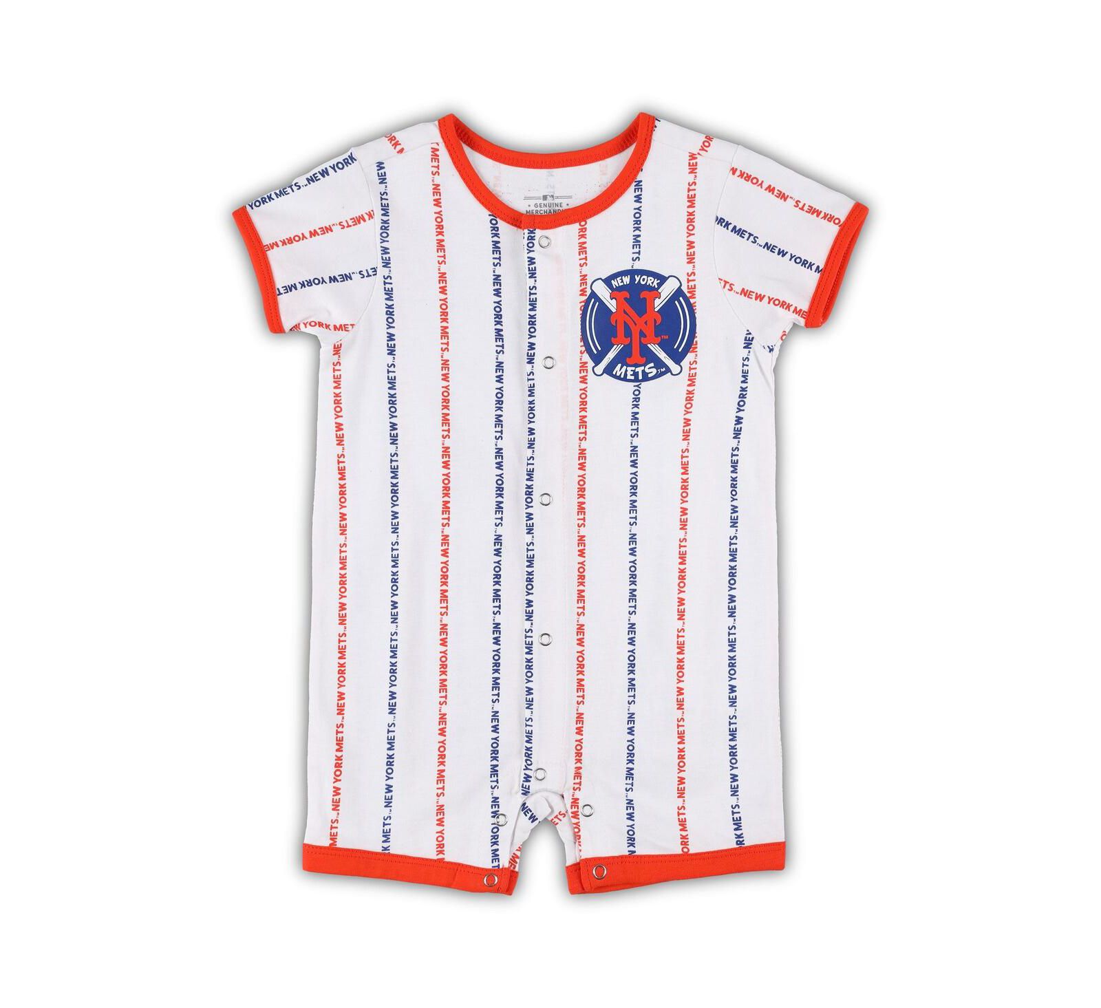 Детский комбинезон Outerstuff White New York Mets Ball Hitter