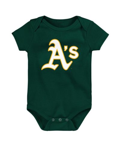 Newborn and Infant Boys and Girls Green Oakland Athletics Primary Team Logo Bodysuit