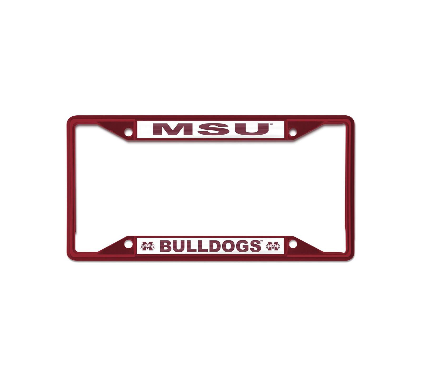 Рамка для номерного знака Wincraft Mississippi State Bulldogs Chrome Color