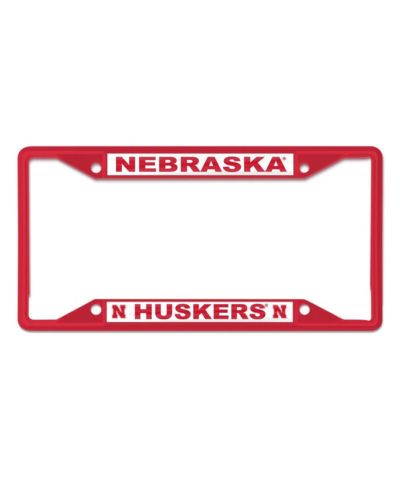 Wincraft Nebraska Huskers Chrome Color License Plate Frame