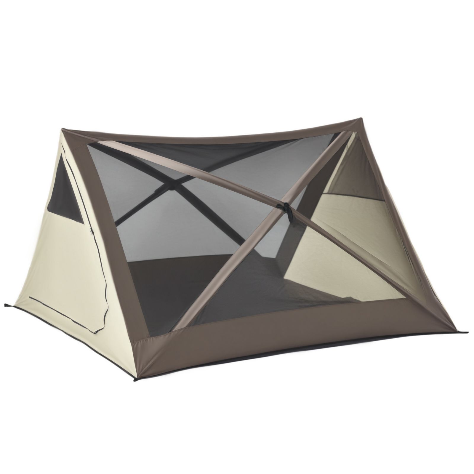 Outsunny Pop Up Tent Automatic Inst Portable Cabana Beach Tent w/ Carry Bag