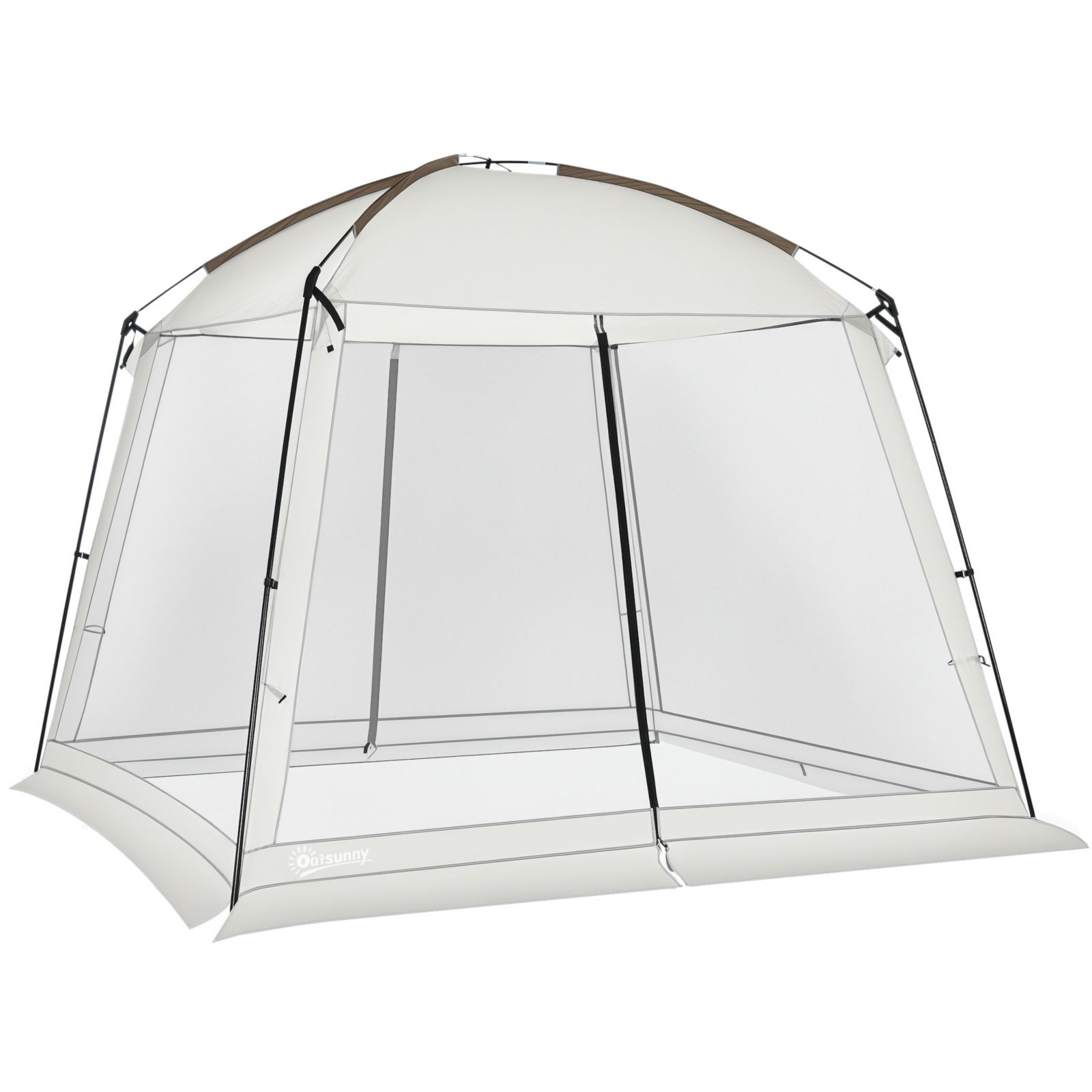 Outsunny Screen Tent, 10' x 10' Screen House Room with UV50+ Protection