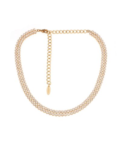 Чокер ETTIKA Double Row Sparkle с напылением 18K Gold