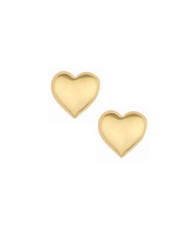 Серьги-гвоздики ETTIKA с напылением 18K Gold в форме сердца