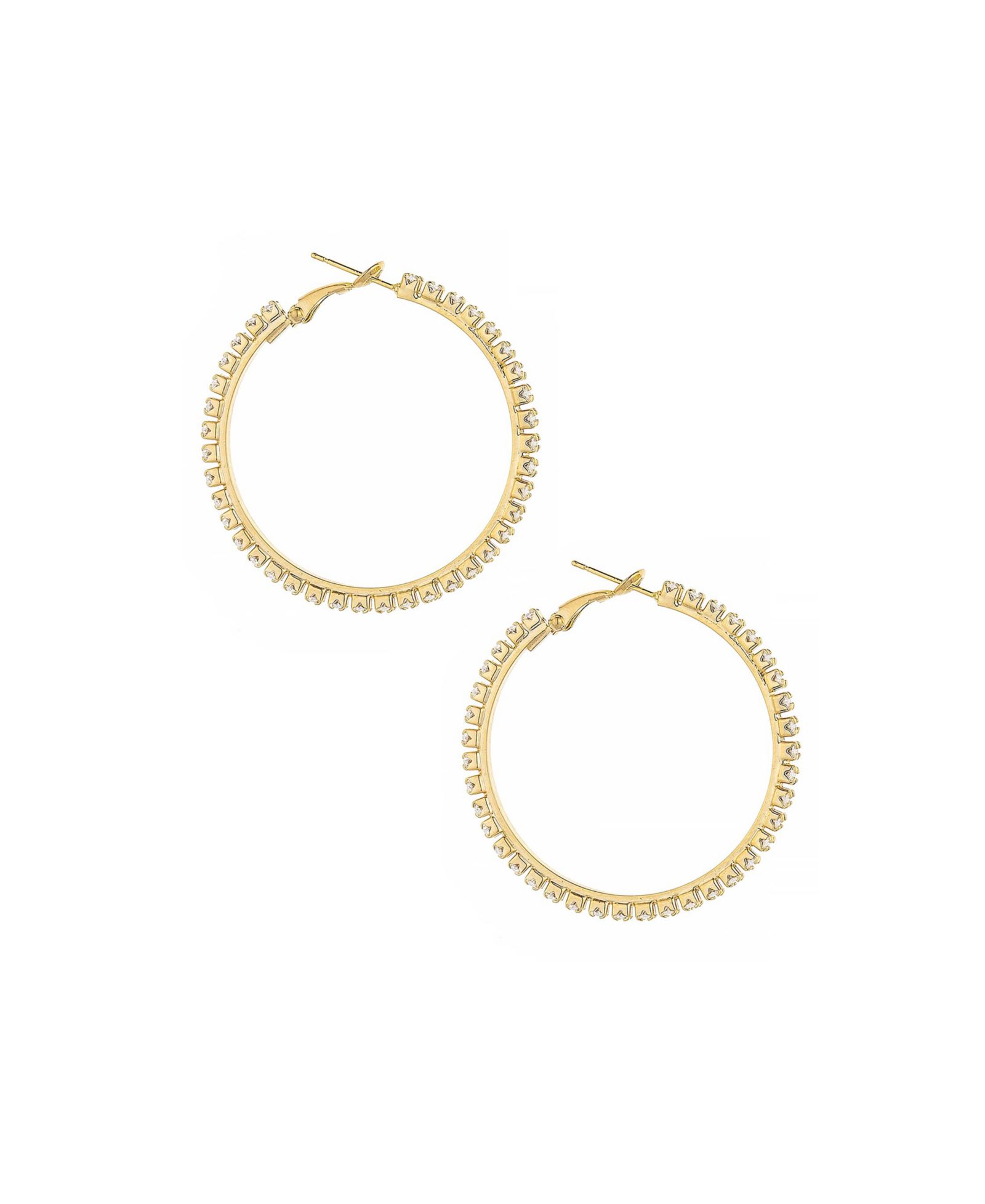 ETTIKA Spotlight 18K Gold Plated Hoop Earrings